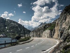 Pass Road Swiss Alps